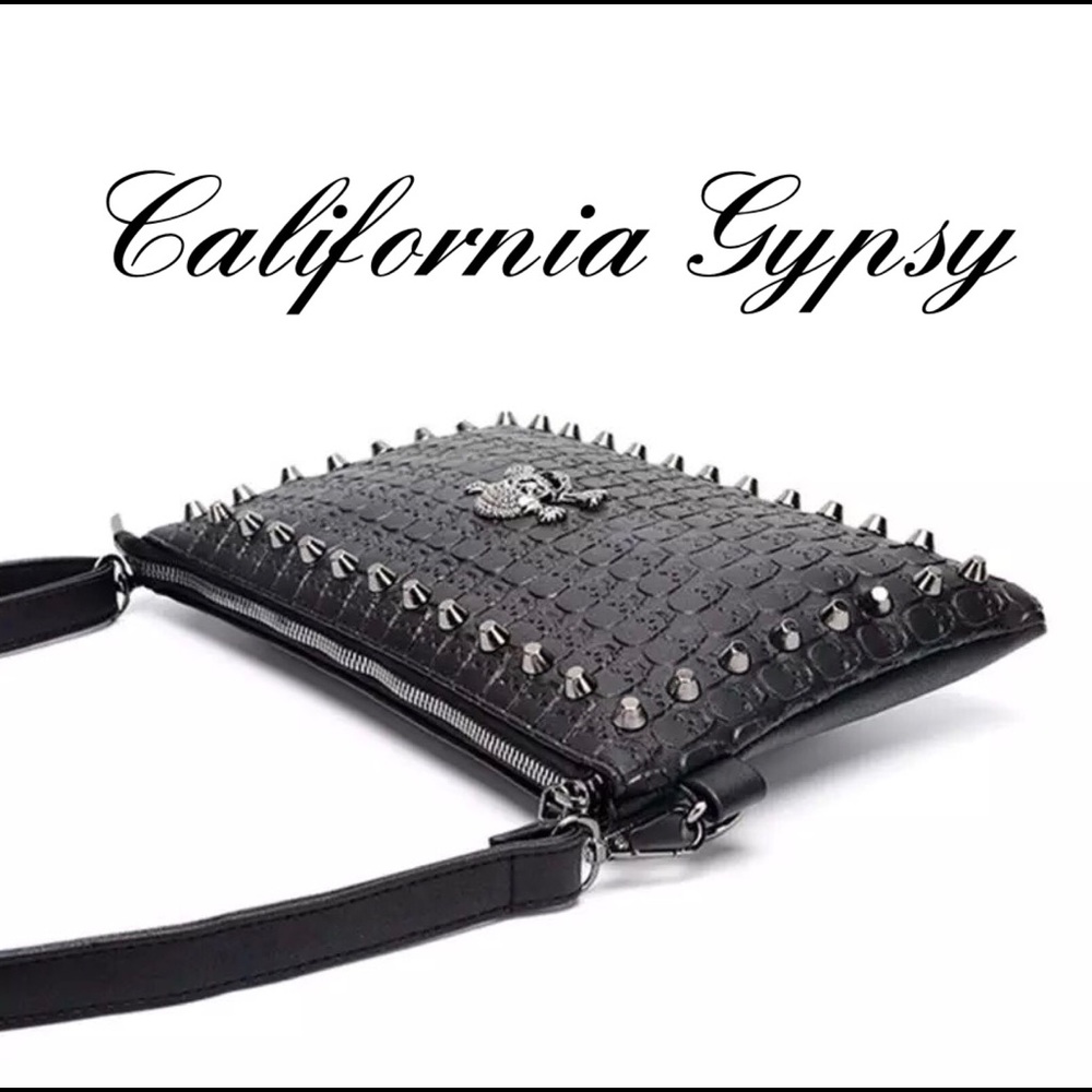 Skull Studded Crossbody Bag - Picture 3 of 6